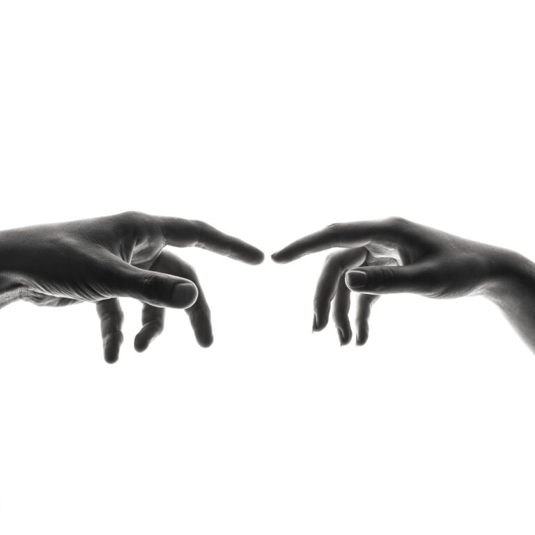 Two hands Touching