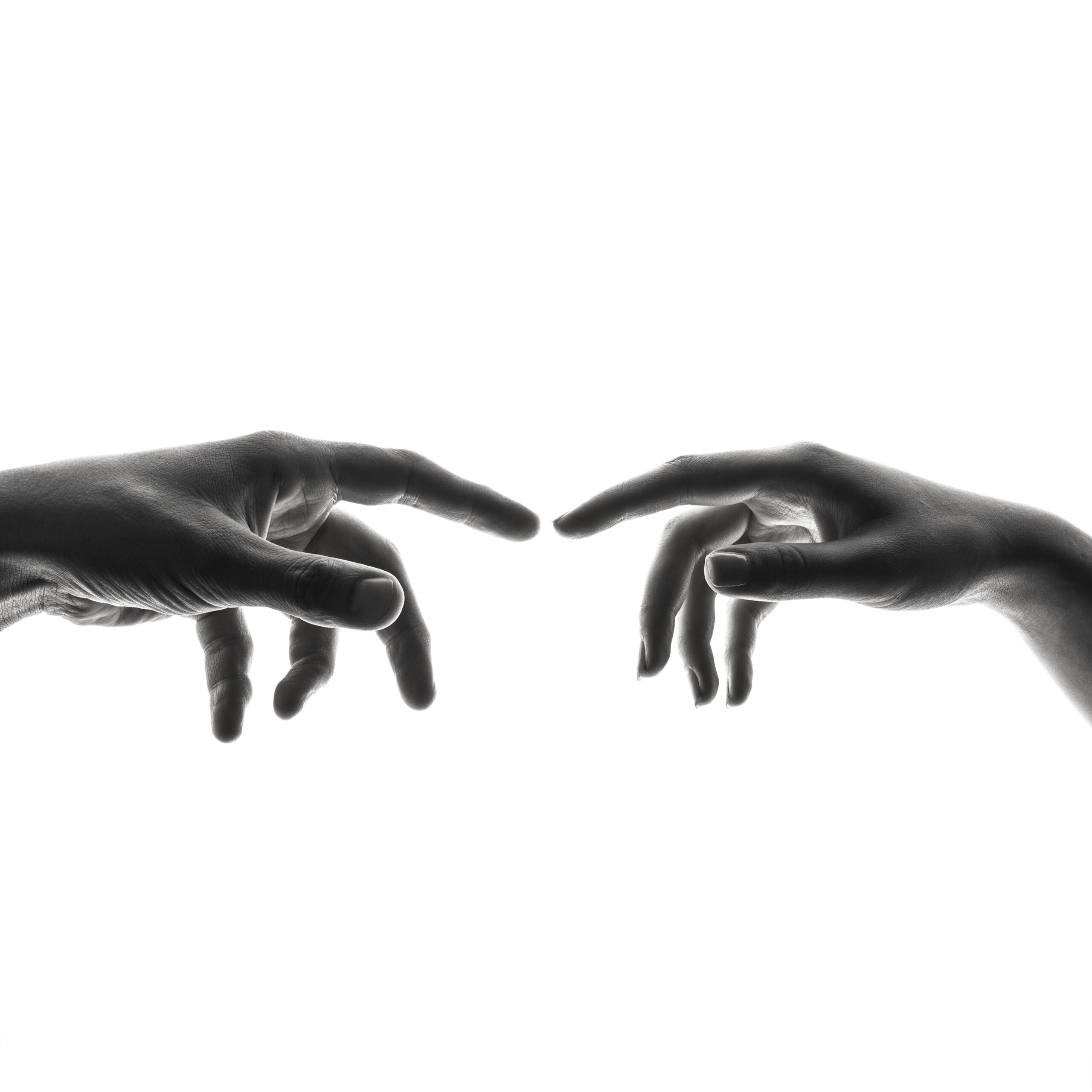 Two hands Touching