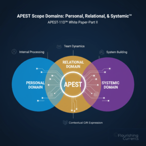 APEST-11D-Scope-Domains-Contextual-Gift-Expression-five-fold-ministry-Flourishing-Currents